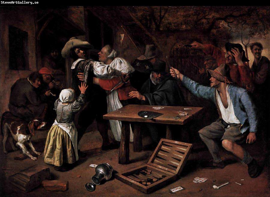 Jan Steen Argument over a Card Game